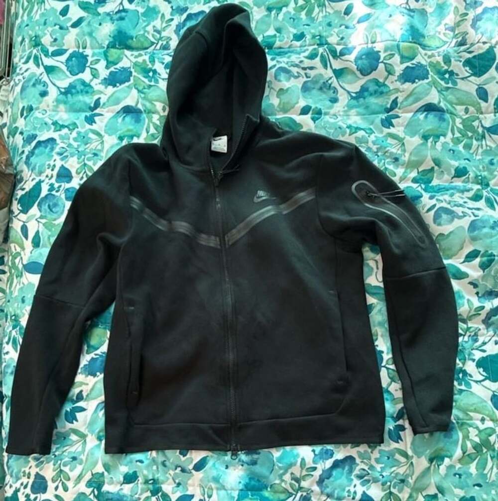 Nike Tech Fleece Full Zip Hoodie Size XL Black